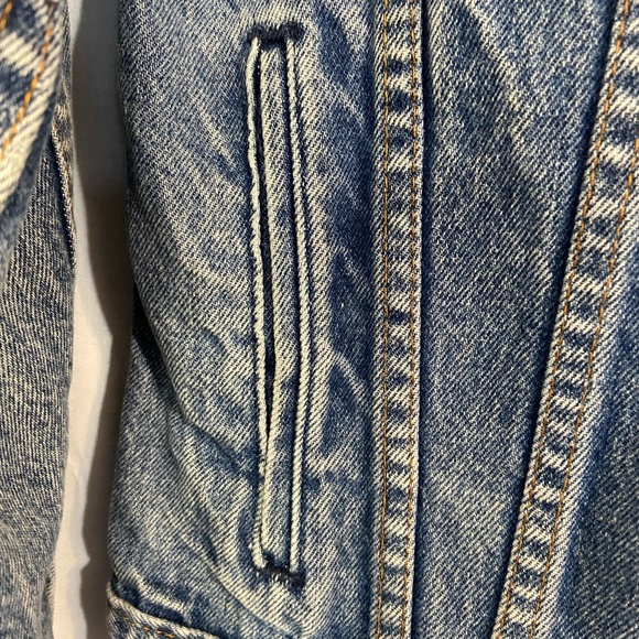 Vintage 1980s Levis Trucker Med Wash Blue Denim Jacket 70506-0216 Men's 36 - Picture 5 of 13